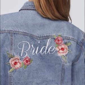 NWOT Bridal Jean Jacket